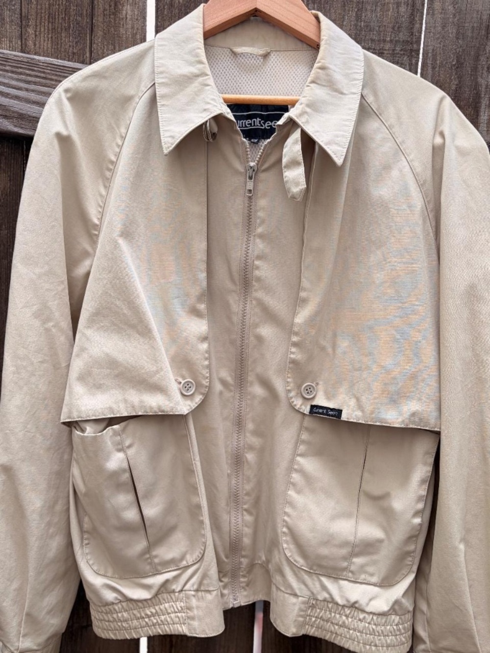 Vintage Tan Bomber Jacket